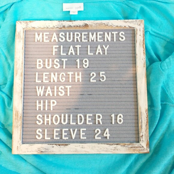 J. Jill Love Linen Turquoise Blue Long Open Cardigan Jacket XS Generous Fit - Picture 9 of 9